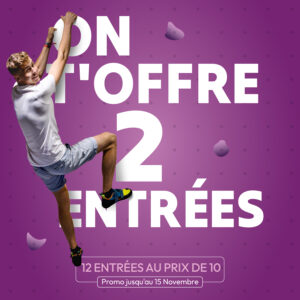 Climb Up Dijon : 12 entrées au prix de 10