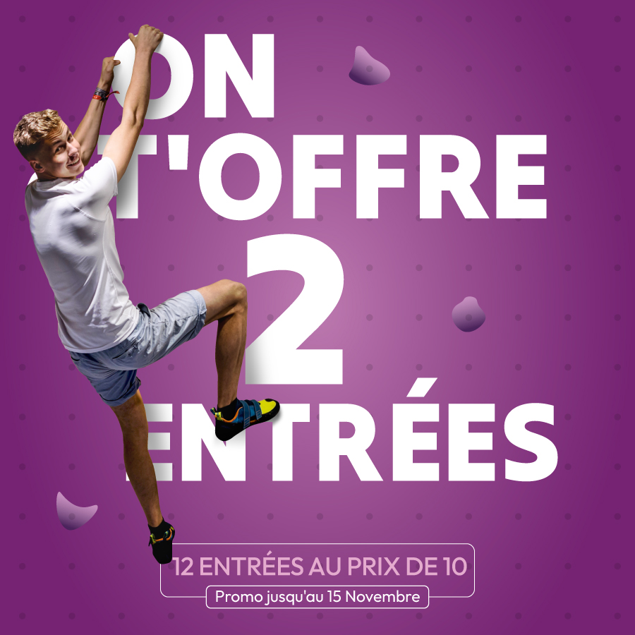 Climb Up Dijon : 12 entrées au prix de 10